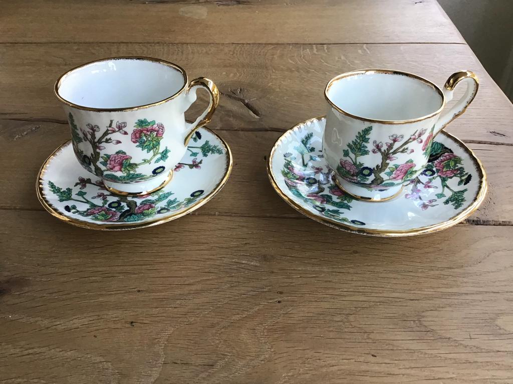 Kop en schotel Engels porselein Priority Dale Derbeyshire, Antiek en Kunst, Antiek | Porselein, Ophalen