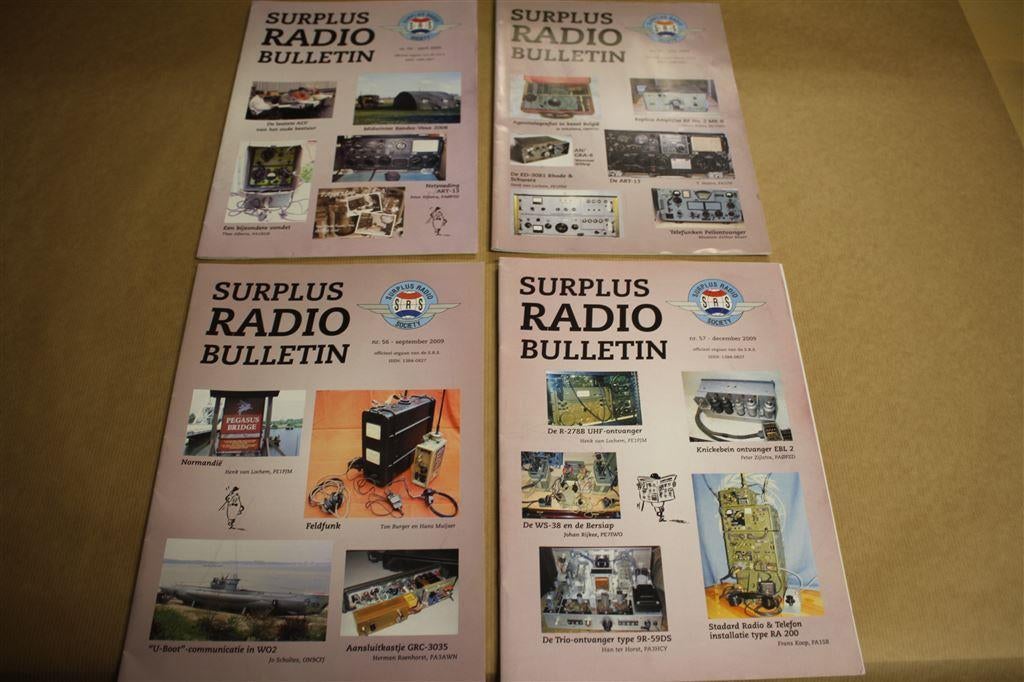 Surplus Radio Bulletin - Nrs. 54 t/m 57 - 2009 !!, Ophalen of Verzenden, Zo goed als nieuw, Elektrotechniek