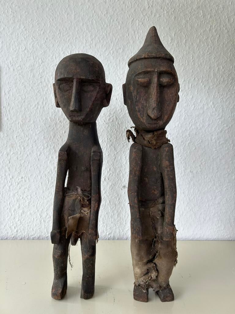 Oud paar Ata’uro Voorouder beelden Tribal Art Indonesi, Ophalen of Verzenden