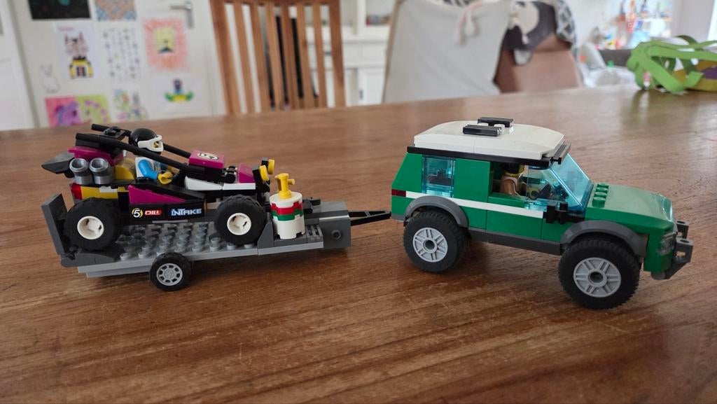 LEGO City 60288 Race Buggy Transporter, Ophalen of Verzenden, Zo goed als nieuw, Complete set, Lego