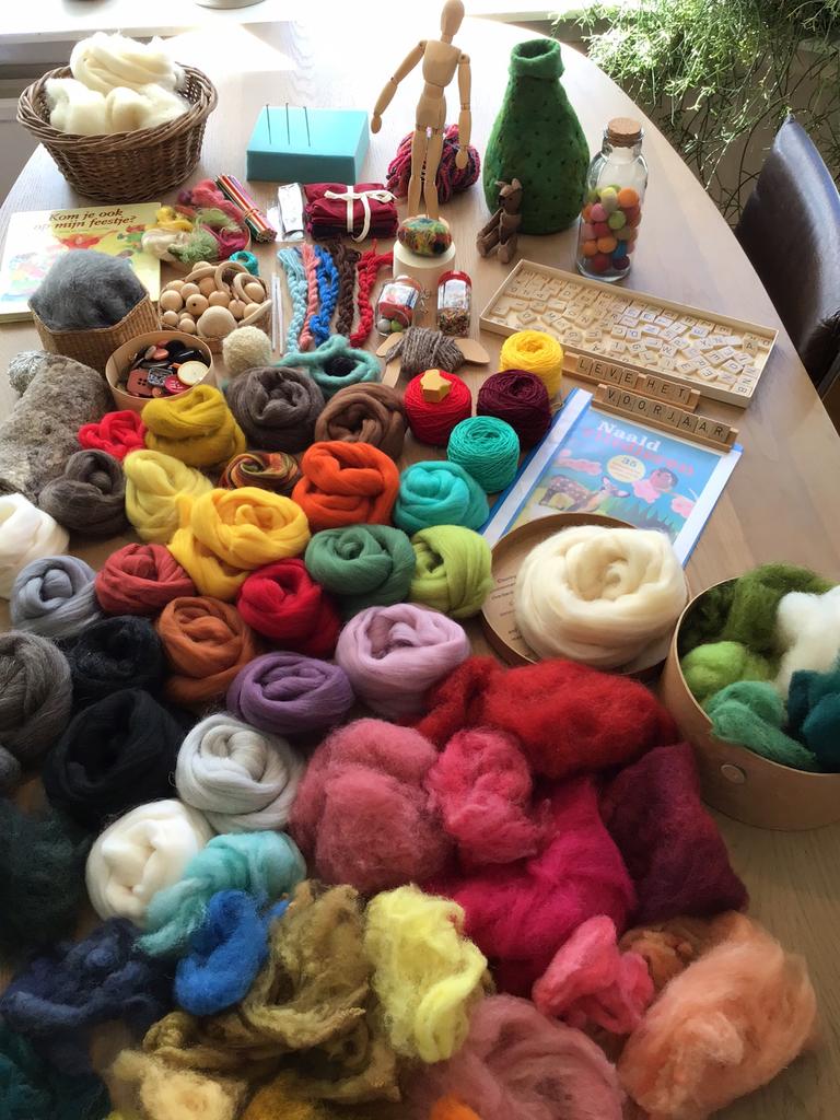 Wol/ vilt/ handwerk/ hobby pakket, Hobby en Vrije tijd, Verzenden, Gebruikt, Los Vilt, Wolvilt