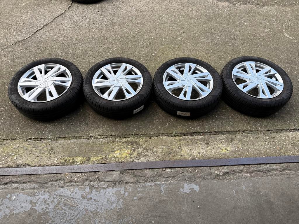 4 Continental ContiEcoContact banden + velgen, 165/60 R15 H, Auto-onderdelen, Banden en Velgen, Banden en Velgen, Zomerbanden