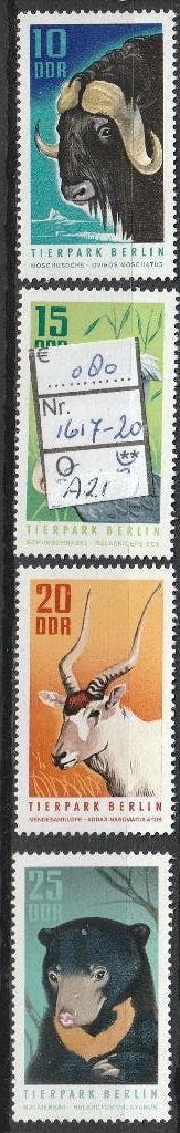 DDR Dierentuin Berlijn Michel 1617-20 Nr.A21p, Verzenden, DDR, Postfris