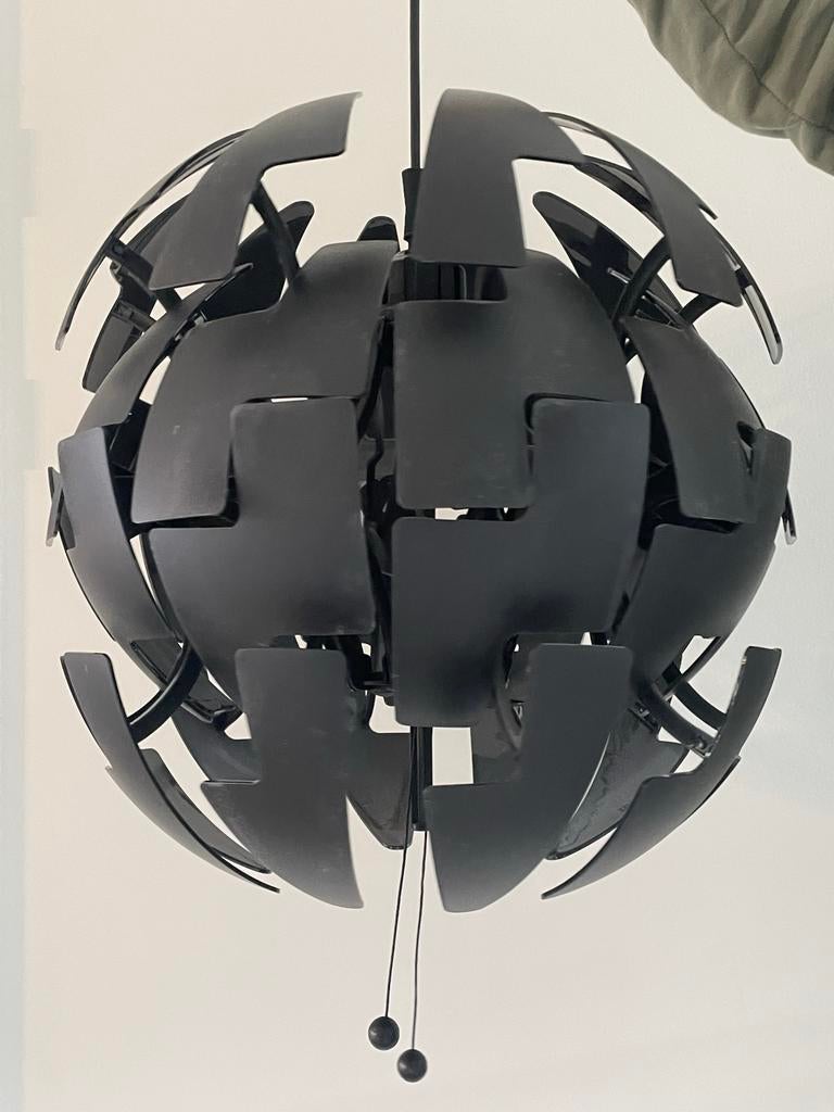 IKEA PS 2014 hanglamp zwart 35 cm, Ophalen, Zo goed als nieuw, Kunststof, Minder dan 50 cm