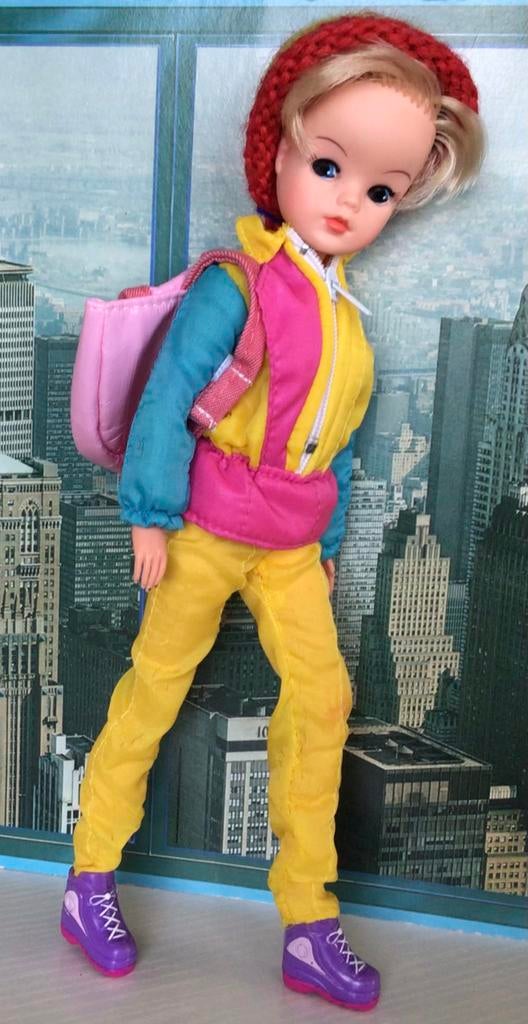 Retro wintersport ski outfit voor Sindy, Fleur, Barbie, Ophalen of Verzenden, Gebruikt, Kleertjes