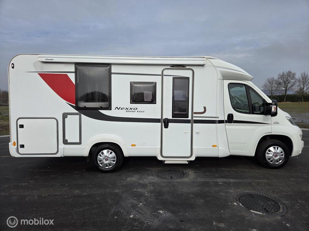 Bürstner Nexxo T665 Queensbed ☆Cruise-131PK-Euro5-Solar, Caravans en Kamperen, Campers, TV, Luifel, Bedrijf, Bürstner