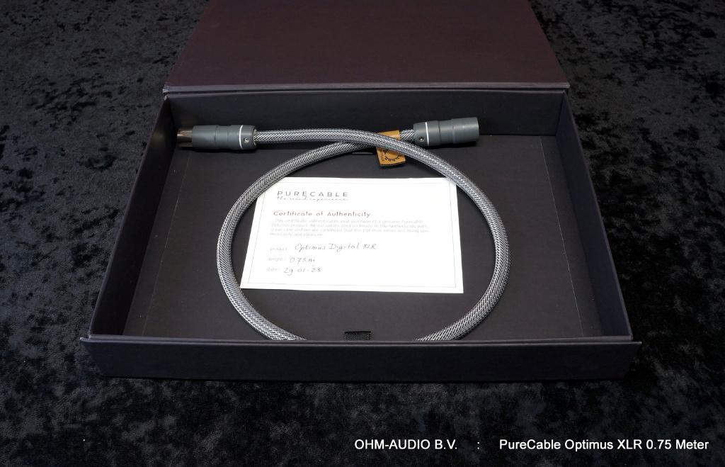 PureCable Optimus Digital XLR, AES/EBU, 0.75 Meter, OVP, Occ, Ophalen of Verzenden, Zo goed als nieuw, Minder dan 2 meter, Interlink-kabel