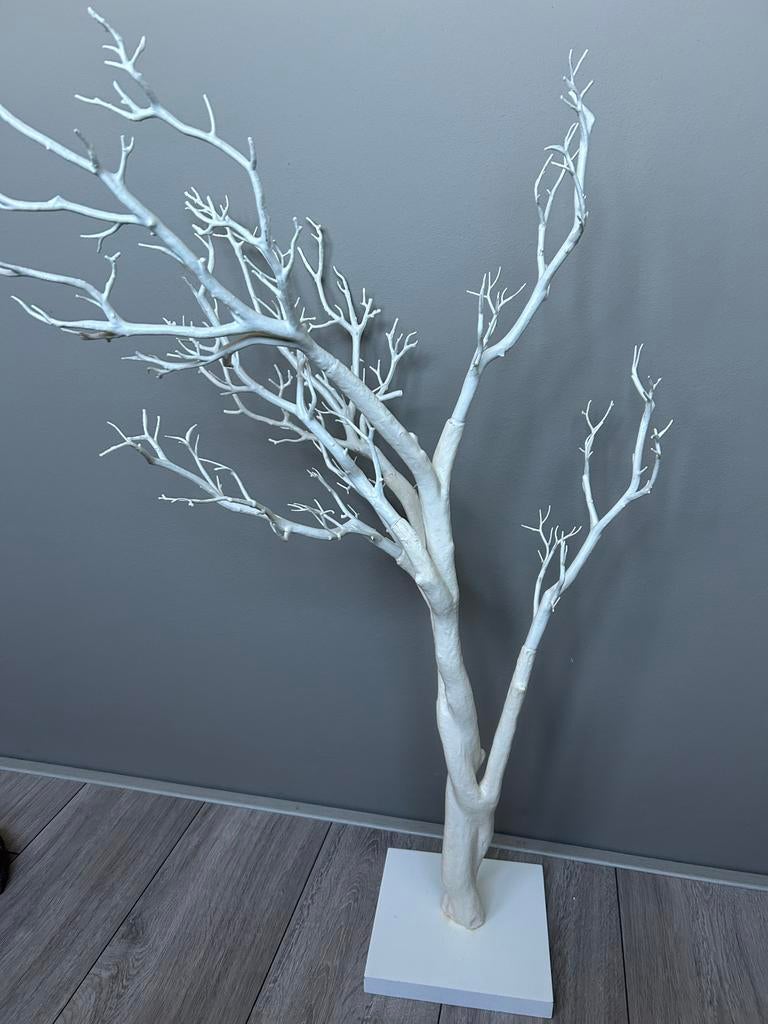 Witte decoratieboom wensboom bruiloft, Ophalen, Gebruikt, Wit, Hout