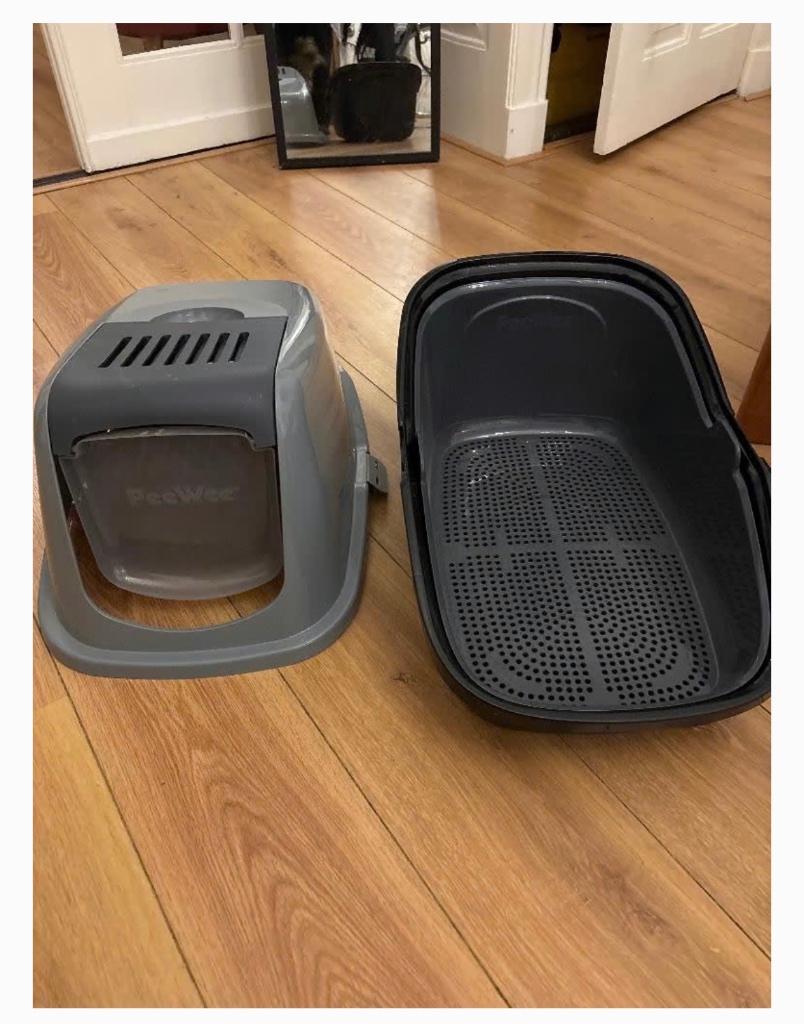 Peewee Ecohus kattenbak, Dieren en Toebehoren, Kattenbakken, Ophalen, Gebruikt, Gesloten