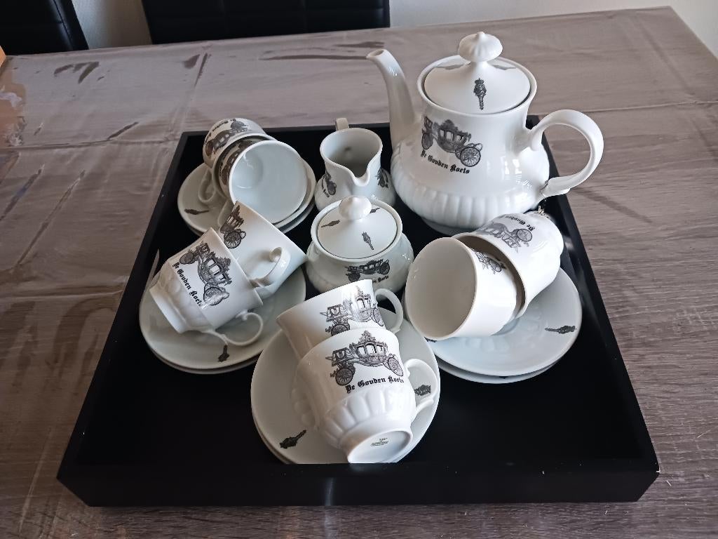 Bavaria Mitterteich compleet theeservies De gouden koets, Ophalen of Verzenden