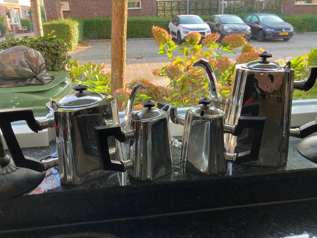 Fennando 2003 collectie zilver thee servies, Antiek en Kunst, Antiek | Goud en Zilver, Ophalen of Verzenden, Zilver