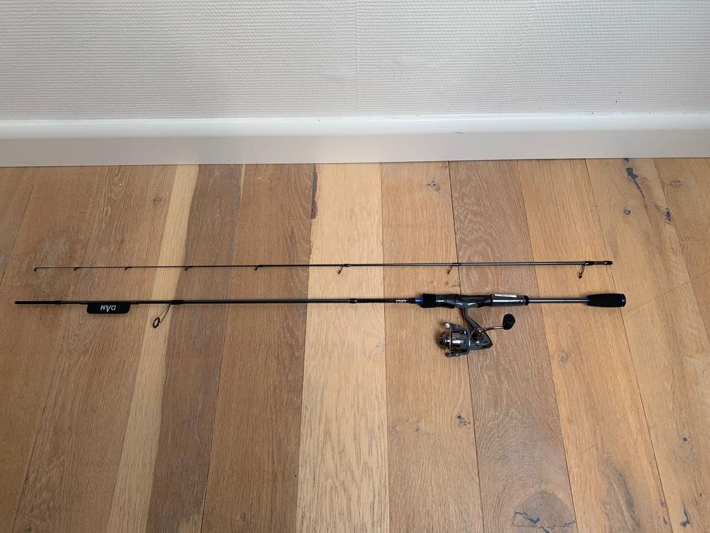 Nieuwe Dam Salt-X spinhengel + Mitchell molen, 2.25m 2.5-10g, Mitchell, Nieuw, Ophalen of Verzenden, Mitchell