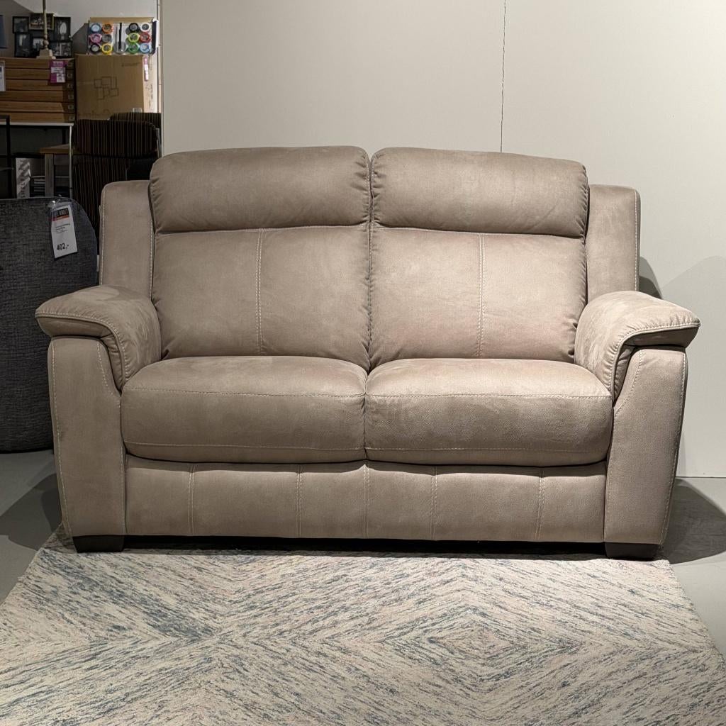 Comfort bank met actieve zit senioren 2,5 zits bank taupe, Ophalen, Nieuw, Tweepersoons, Rechte bank