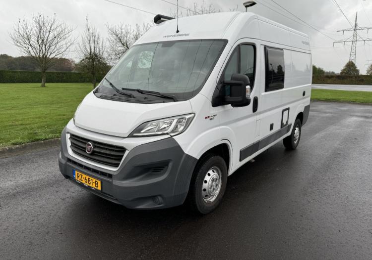 Camperbus Fiat Ducato Weinsberg CaraTour 540 MQ Eu 6 offgrid, Ringverwarming, Fiat, Tot en met 2, Treinzit