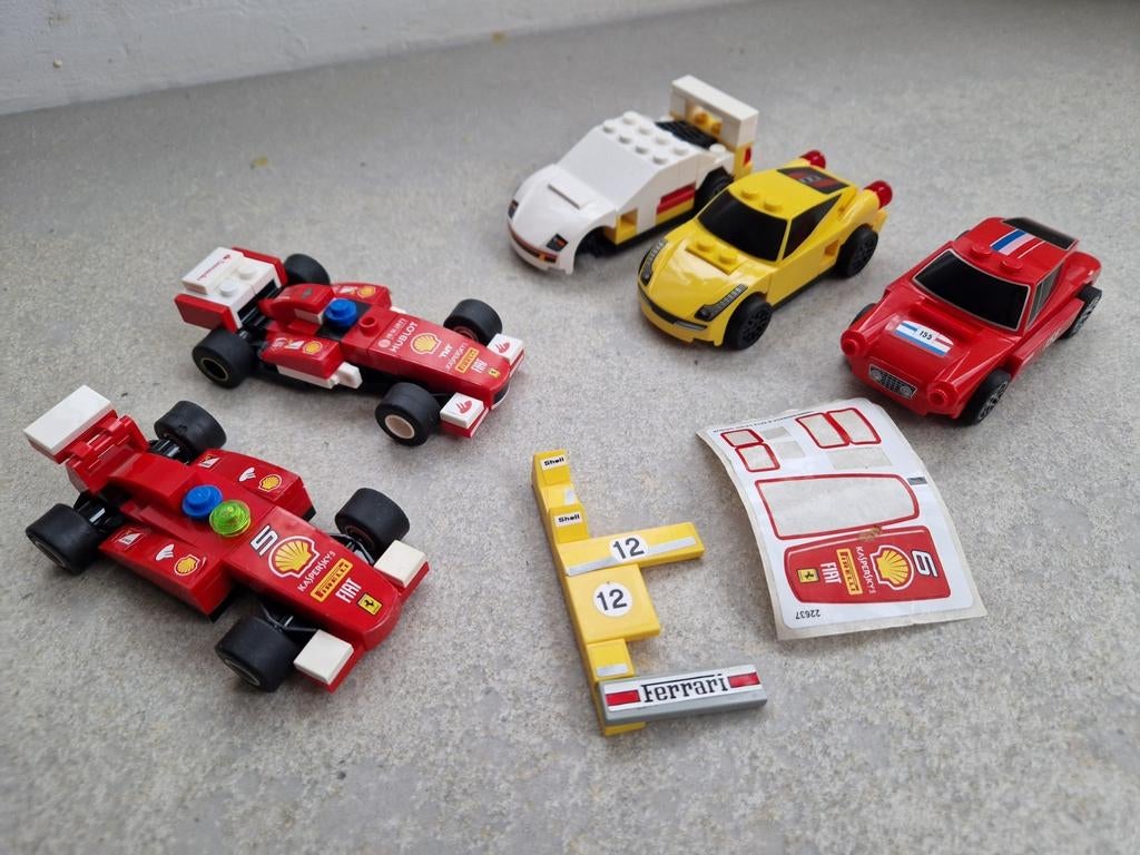 Lego Ferrari raceauto's, Ophalen of Verzenden, Zo goed als nieuw