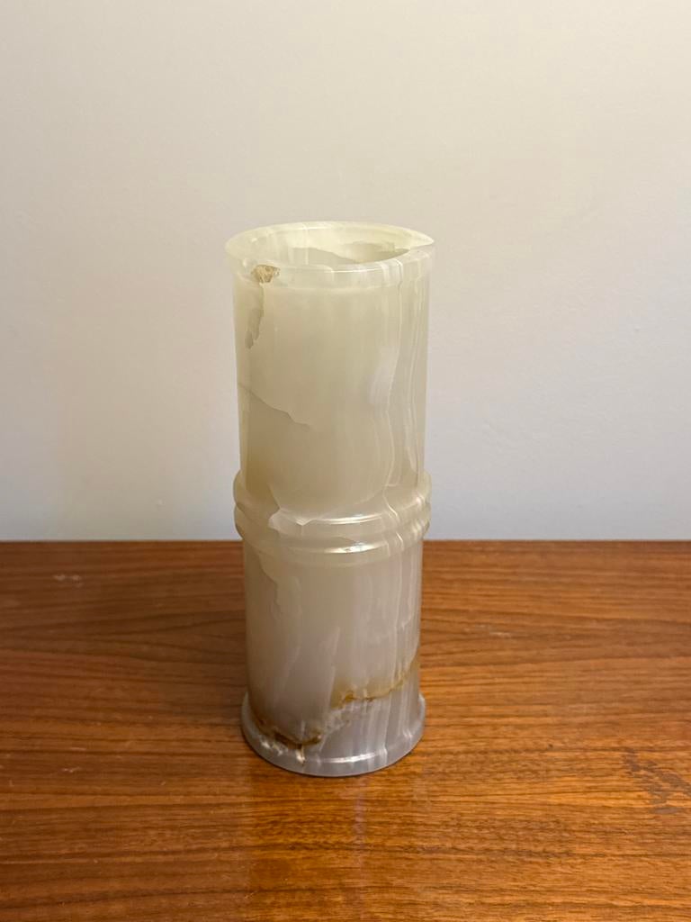 Onyx Vaas, Ophalen, Steen, Gebruikt, Wit