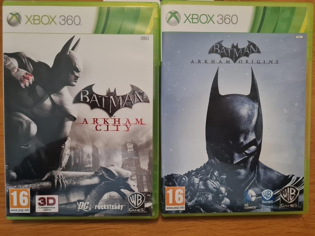 XBOX 360 Batman Arkham City + Origins, Online, 1 speler, Vanaf 16 jaar, Ophalen