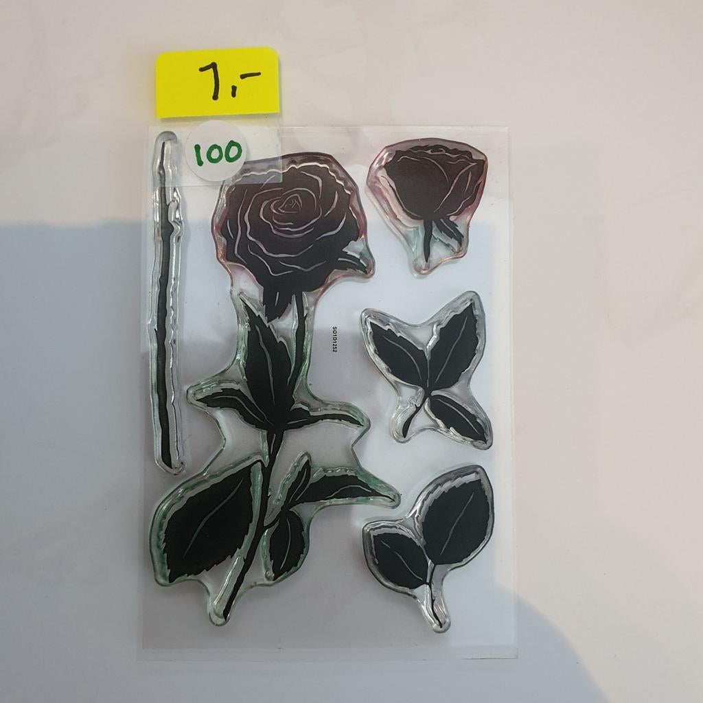 Mooie Clear Stamp Roos, Ophalen of Verzenden, Zo goed als nieuw, Clearstamp