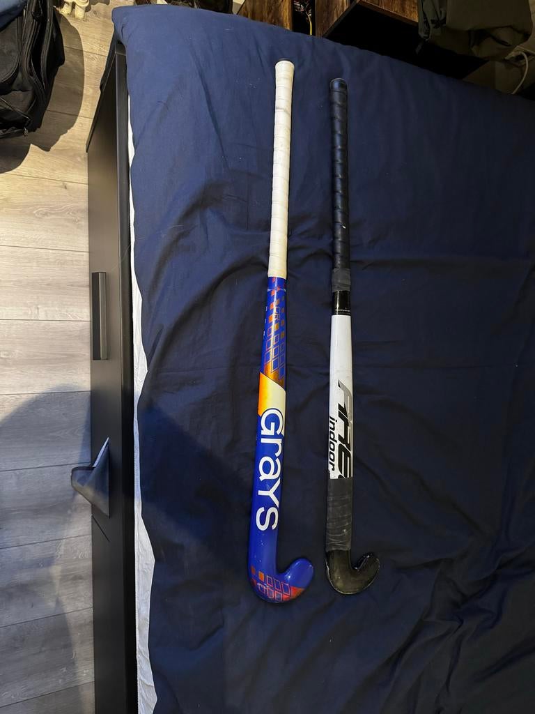 Hockey set: Stick, beschermers, sokken en pionnen, Ophalen of Verzenden, Gebruikt, Stick