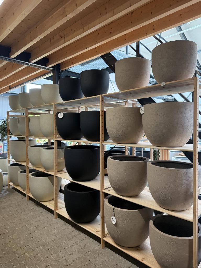 Luca lifestyle trendy bloembakken / plantenbakken te koop!, Kunststof, 100 cm of meer, Rond, Nieuw