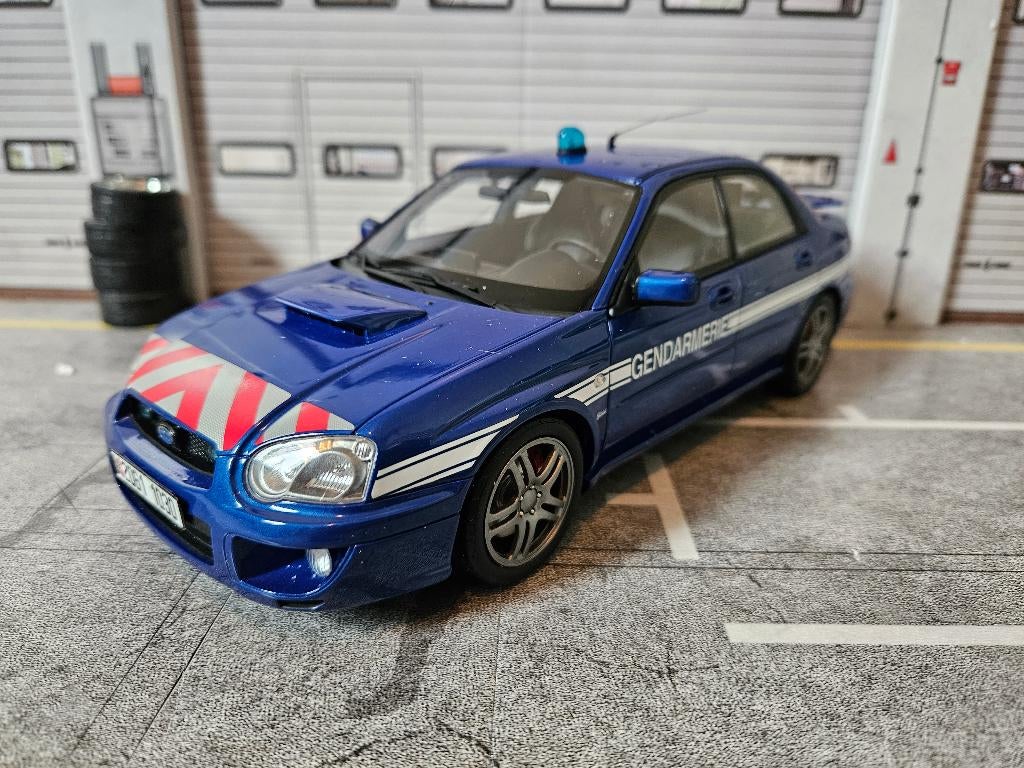 OttOMobile Subaru Impreza WRX Gendarmerie 2005 1/18 in ovp, Hobby en Vrije tijd, Modelauto's | 1:18, Ophalen of Verzenden, Zo goed als nieuw