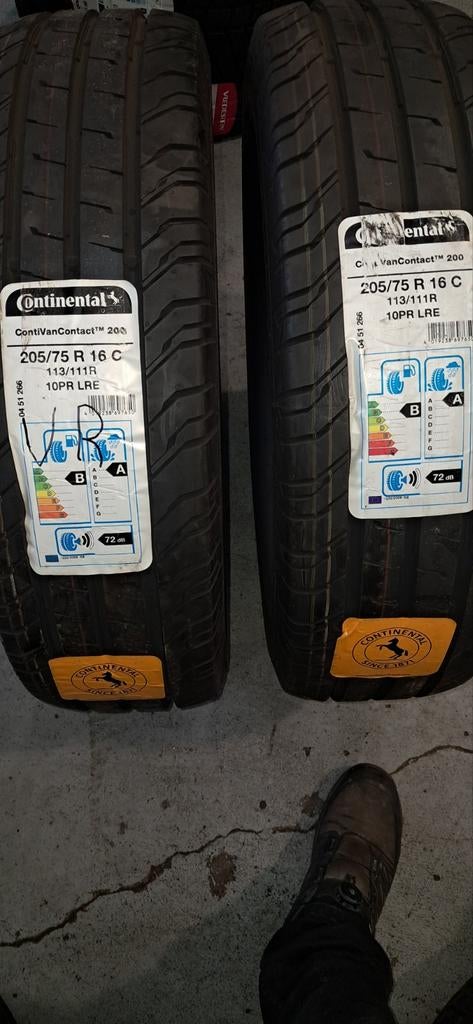 2x Nieuwe Continental ContiVanContact 200 Banden - DOT 2919, Bestelwagen, 16 inch, Nieuw, Band(en)