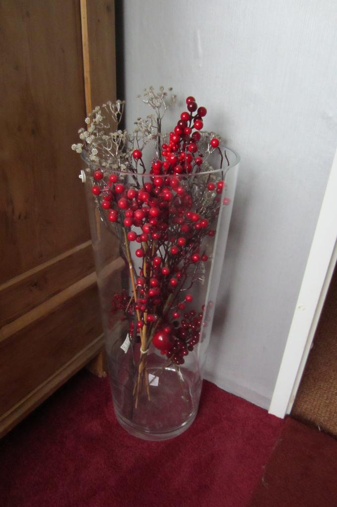 Grote glazen vaas, Ophalen, Overige kleuren, 50 tot 75 cm, Glas