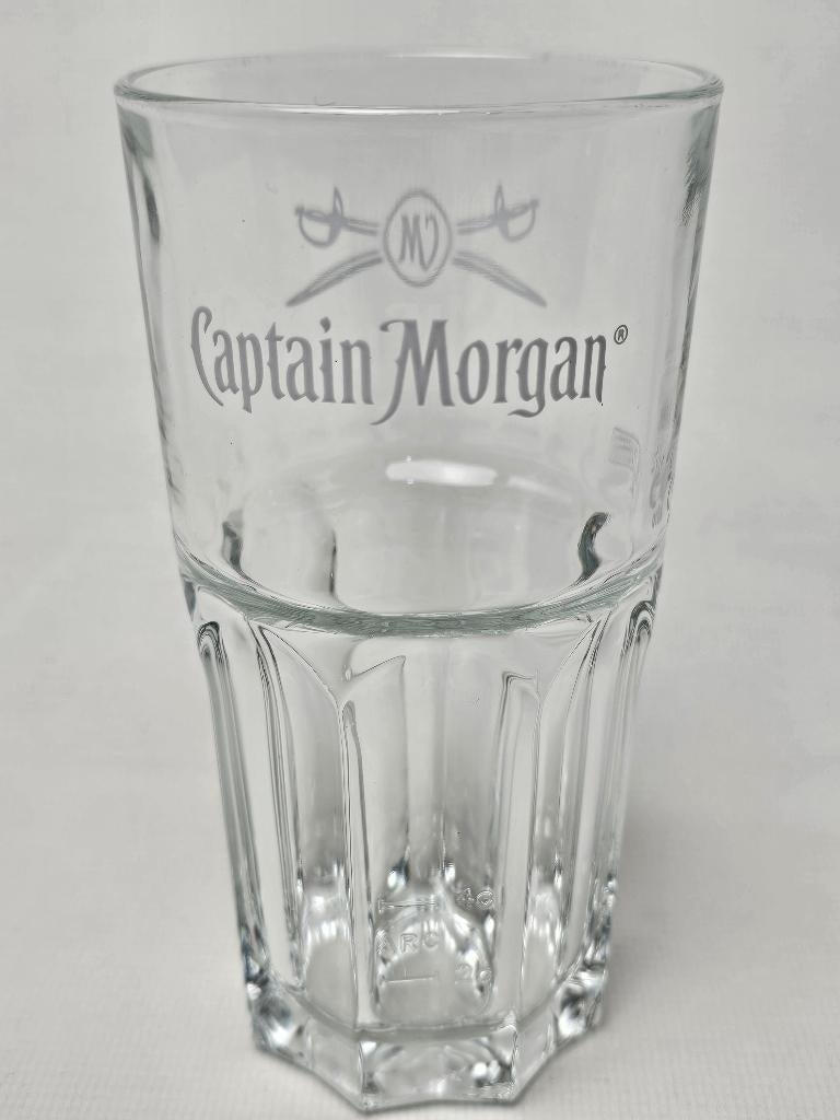 # Captain Morgan Rum Glas, Verzamelen, Glas en Borrelglaasjes, Gebruikt, Borrel- of Shotglas, Ophalen of Verzenden