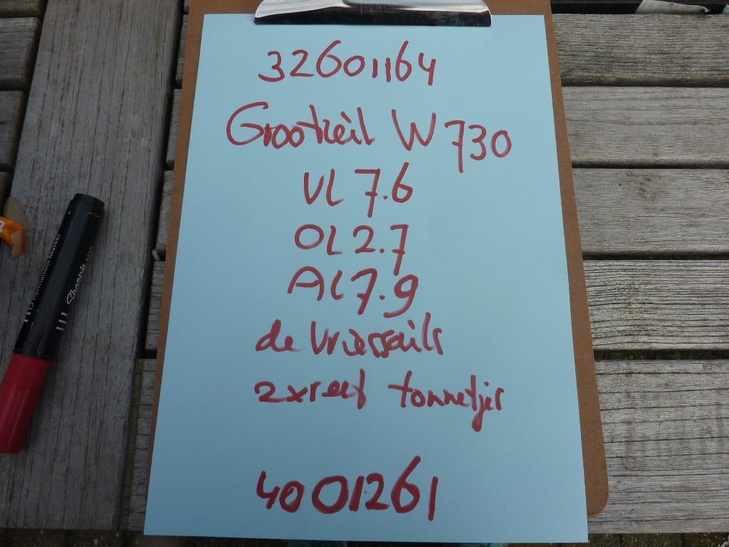 waarschip 730 grootzeil, Ophalen of Verzenden, Gebruikt, Overige typen