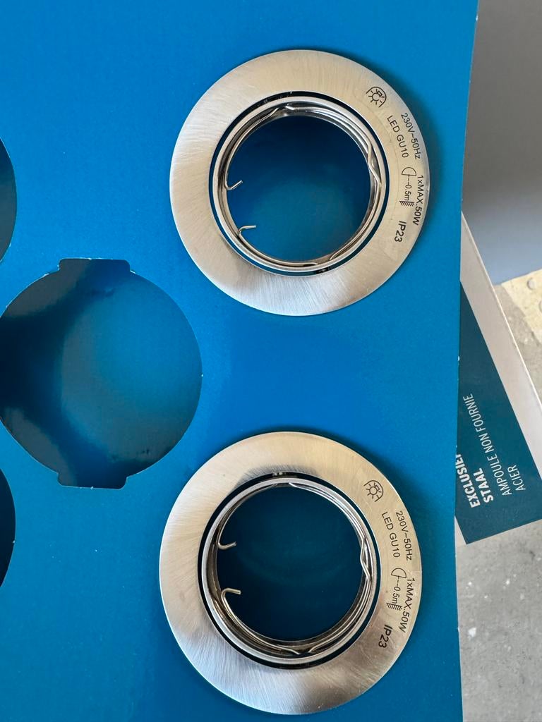 2 inbouwspots van de gamma, Metaal of Aluminium, Nieuw, Ophalen of Verzenden, Inbouw