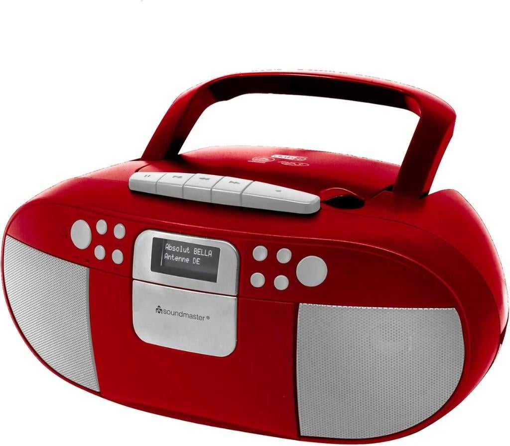 Soundmaster Boombox DAB+/FM-radio, CD, MP3, USB en cassette, Ophalen of Verzenden, Nieuw, Met cd-speler