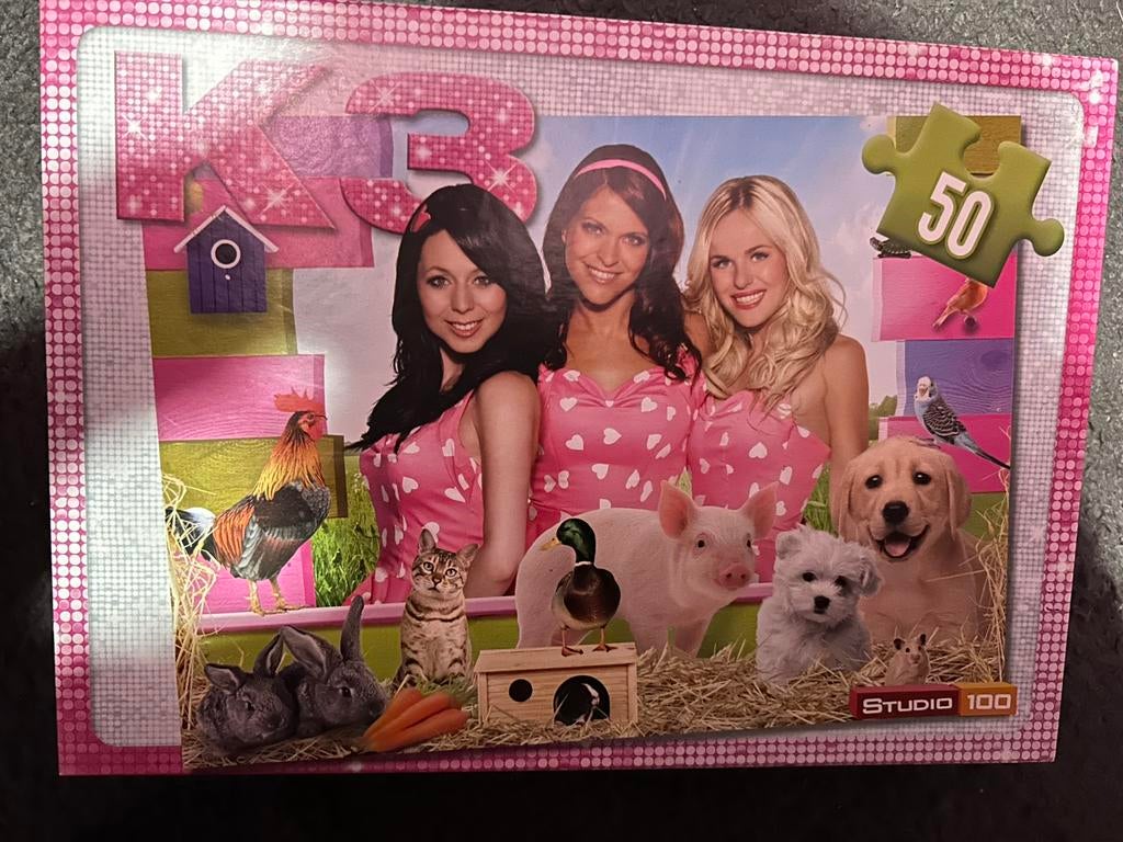 K3 puzzel, Ophalen, Meer dan 50 stukjes, Zo goed als nieuw, 6 jaar of ouder