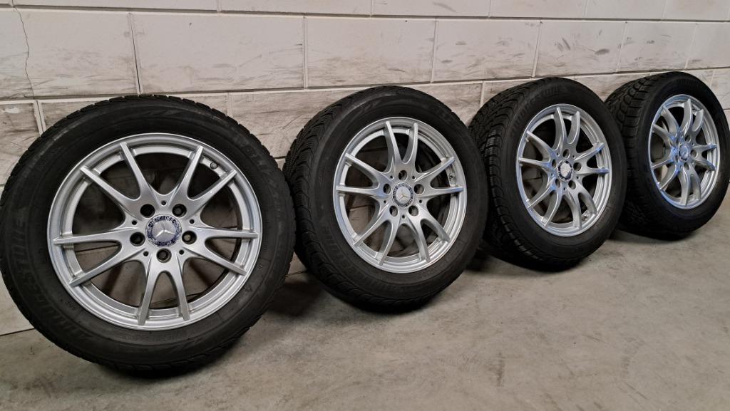 Lm-velgen Mercedes B-klasse A-klasse CLA 2serie 205/55/16, Auto-onderdelen, Banden en Velgen, Gebruikt, 16 inch, Banden en Velgen