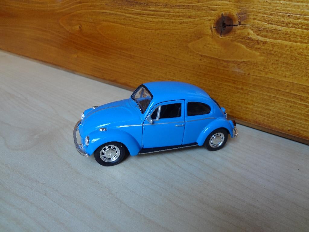 VW Kever blauw / rood / zwart, Overige merken, Auto, Groter dan 1:32, Nieuw