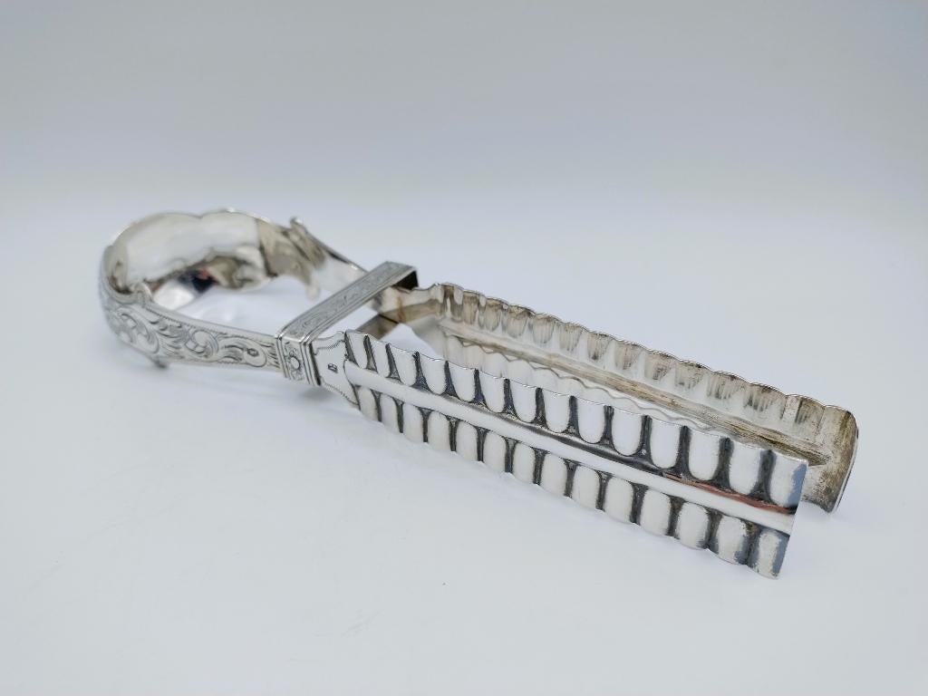 Zilveren aspergetang, Fa. J.M. van Kempen, Voorschoten, 1859