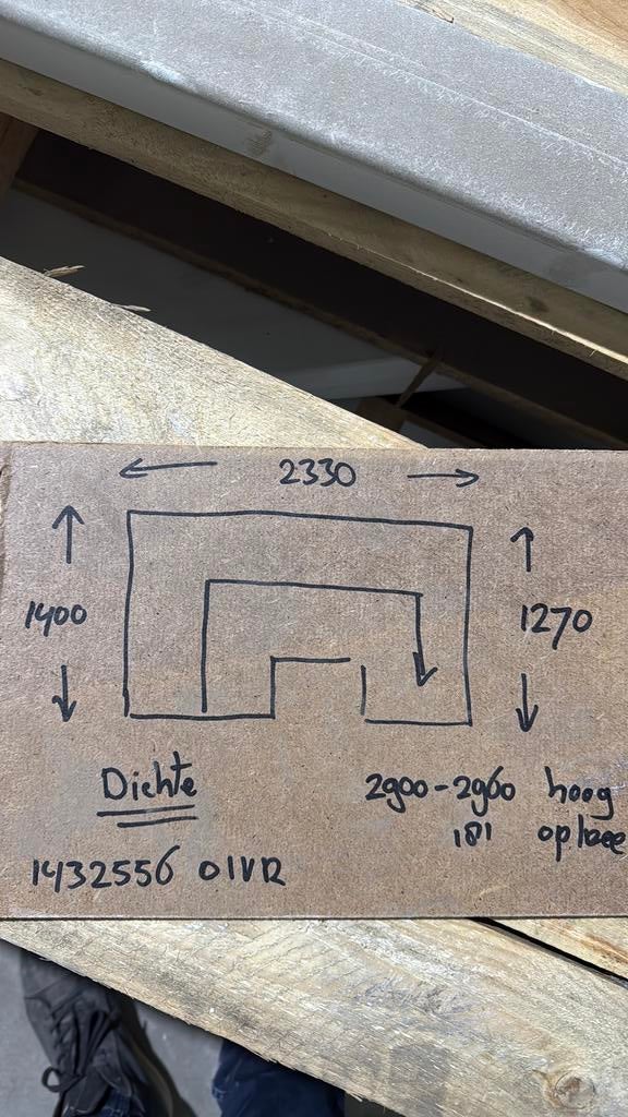 Halfslag trap 2900-2960 hoog dichte, Doe-het-zelf en Verbouw, Ophalen, Zo goed als nieuw, 2 tot 4 meter