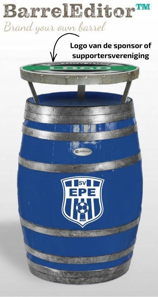 Wijnvat Statafel in huisstijl met logo alles mogelijk, Nieuw, Barrel Atelier, Ophalen of Verzenden, Info@barrelatelier.nl
