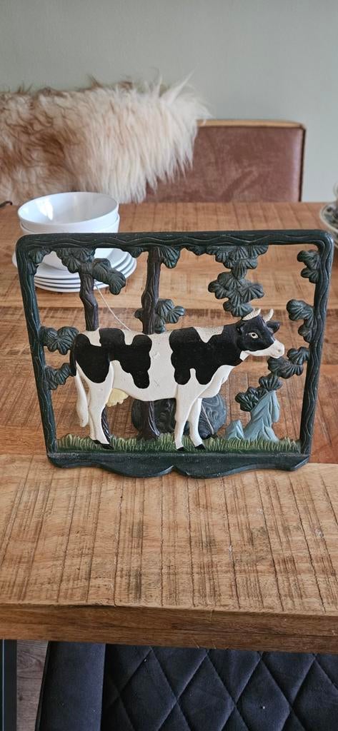 Gietijzeren kookboekhouder met loodje, Antiek en Kunst, Ophalen of Verzenden