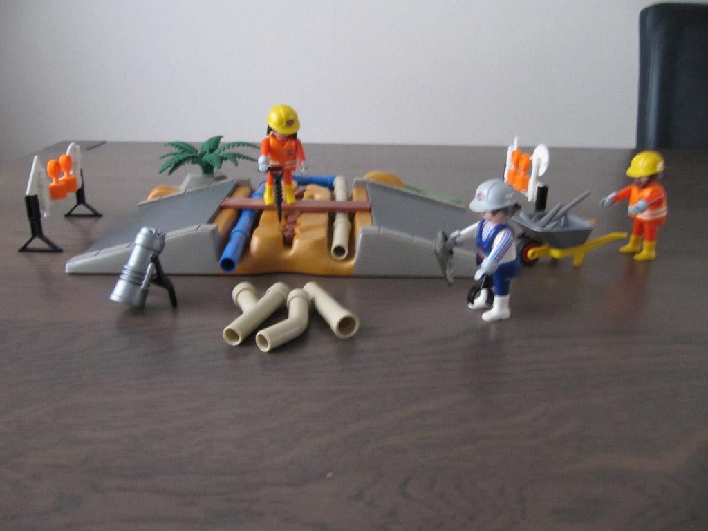 Playmobil - 3126 - wegenbouw, Ophalen of Verzenden, Zo goed als nieuw, Complete set