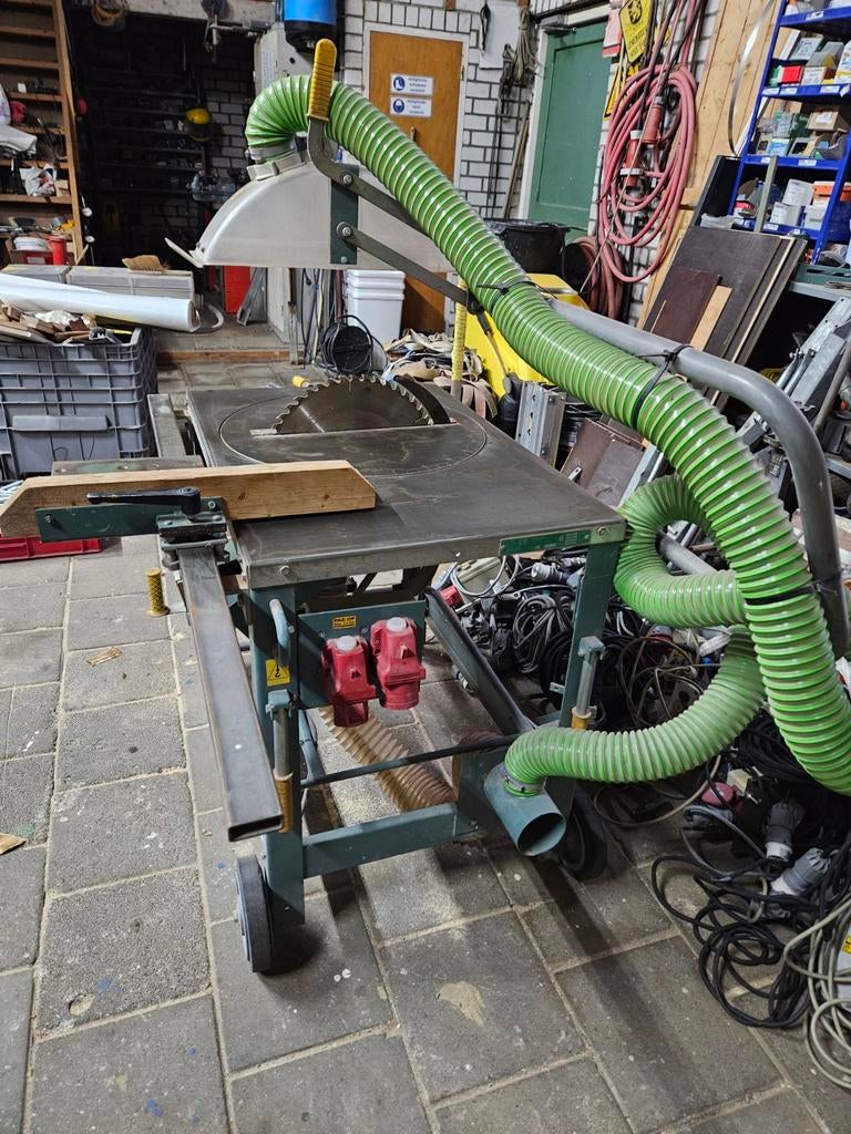 Gjerde 1603 bouwzaag met afzuiger 380v, Ophalen, Gjerde, Gebruikt, Cirkelzaag