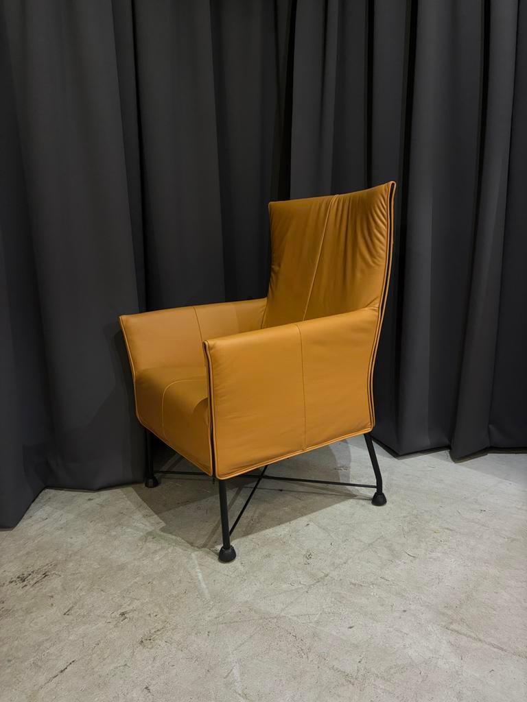 Montis Charly Fauteuil - Als Nieuw!, Huis en Inrichting, Ophalen, ., Leer, Zo goed als nieuw