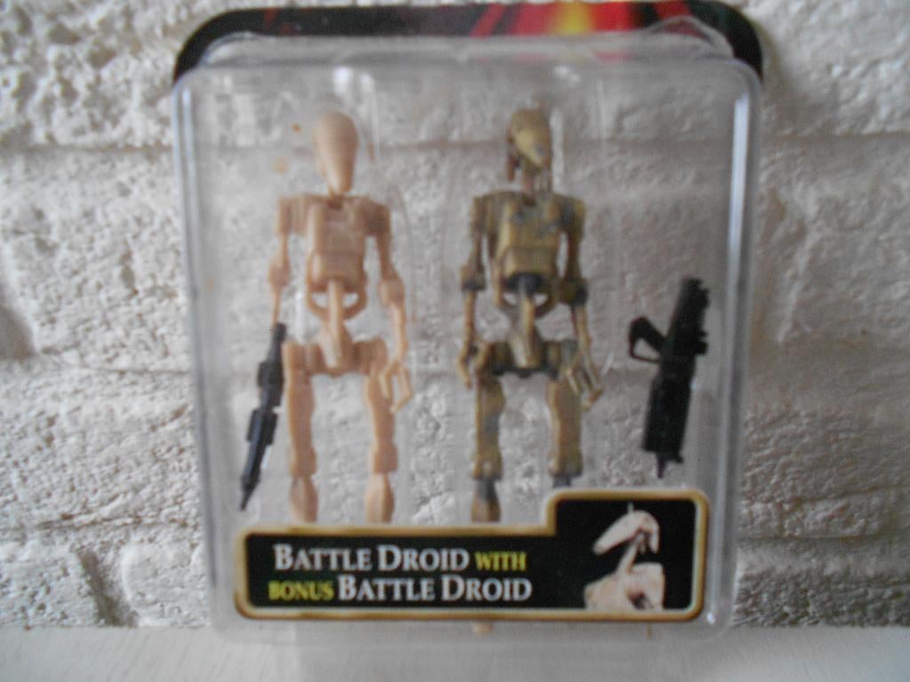 Star Wars Battle droid with bonus Battle droid, Ophalen of Verzenden, Gebruikt, Actiefiguurtje