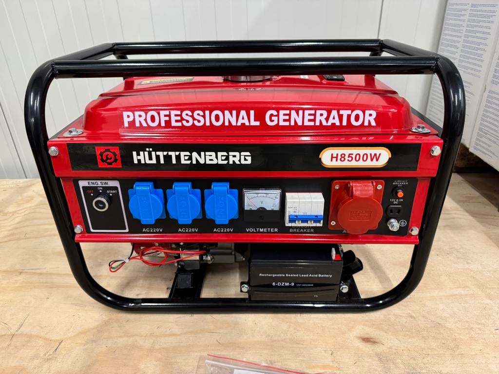 Huttenberg Aggregaat (Elektrische start), Ophalen, Nieuw, Minder dan 5 kVA, Benzine