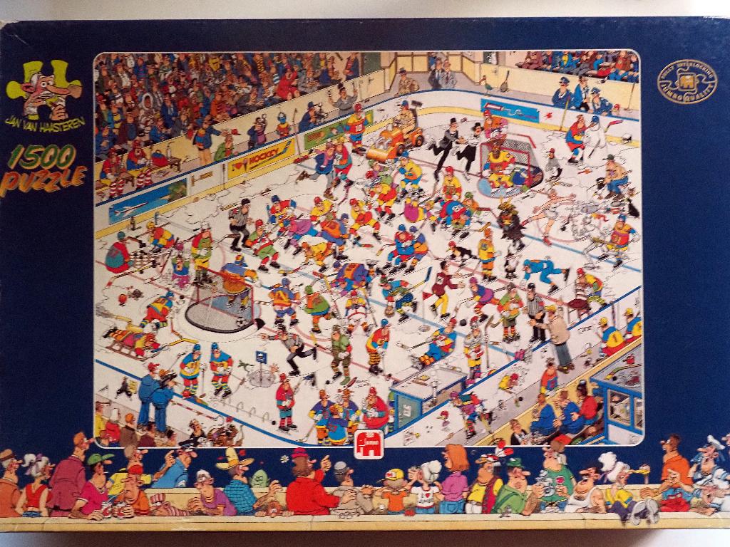 Jan van Haasteren IJshockey, Hobby en Vrije tijd, Ophalen of Verzenden, 500 t/m 1500 stukjes, Zo goed als nieuw, Legpuzzel