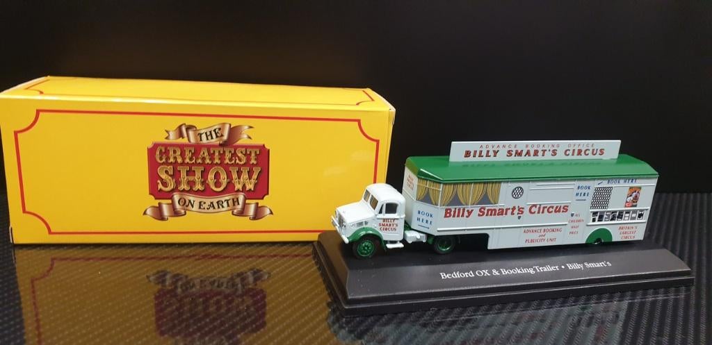 ATLAS Bedford TRUCK BOOKING TRAILER BILLY SMART'S CIRCUS1:76, Overige merken, Nieuw, Ophalen of Verzenden, Babijhandel@gmail.com