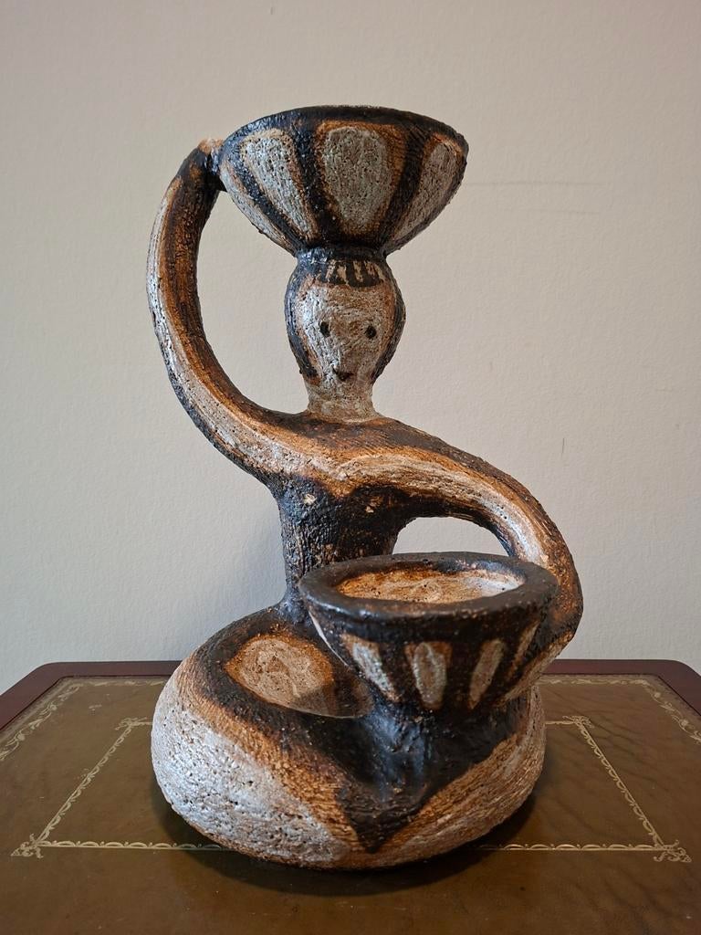 Jan van Stolk Beeld - Vrouw met Manden, Jaren 60, Ophalen