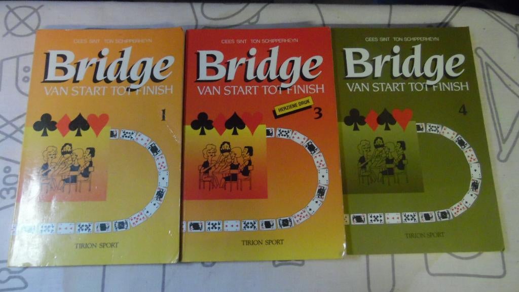 3 boekjes bridge, Ophalen, Zo goed als nieuw, Overige onderwerpen