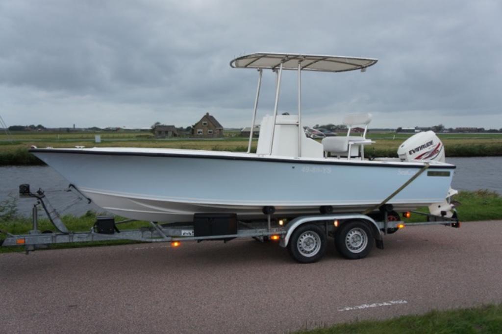 Seacraft 20cc 250 pk Evinrude. 2023 refit., Watersport en Boten, Vis- en Consoleboten, 70 pk of meer, 6 meter of meer, Ophalen of Verzenden