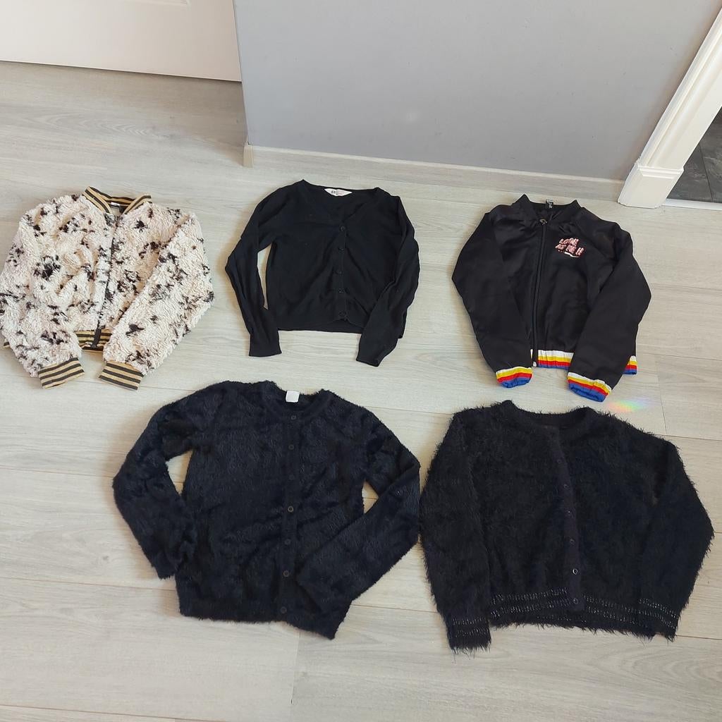 5 leuke meisjes vesten maat 134/140 oa Hema, Persival, Jill, Kinderen en Baby's, Kinderkleding | Maat 134, Zo goed als nieuw, Meisje