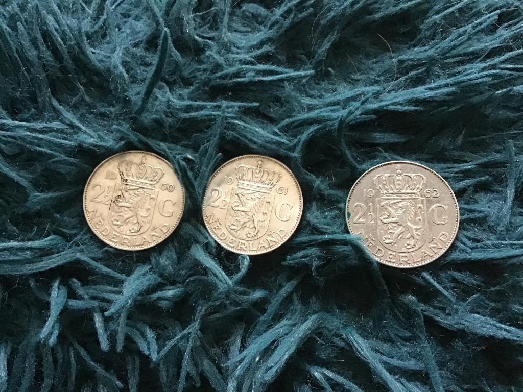 Rijksdaalders, Koningin Juliana, Zilver, Ophalen of Verzenden, Losse munt